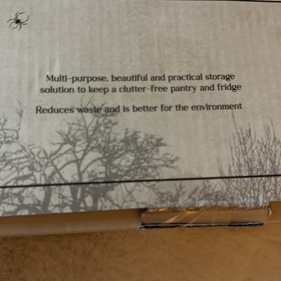 Halloween three-piece glass canister with wooden lid 👻🦇🕷️ - Picture 11 of 15